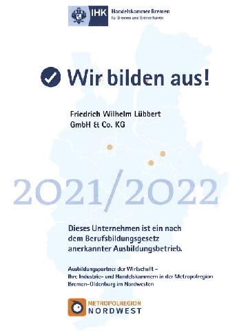 Lübbet IHK Ausbilder-Zertifikat 2021-2022